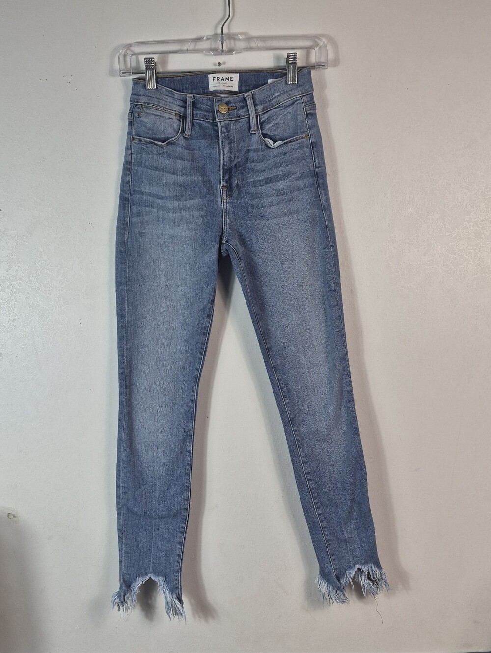 FRAME Women's Le High Skinny Jeans Light Blue 25